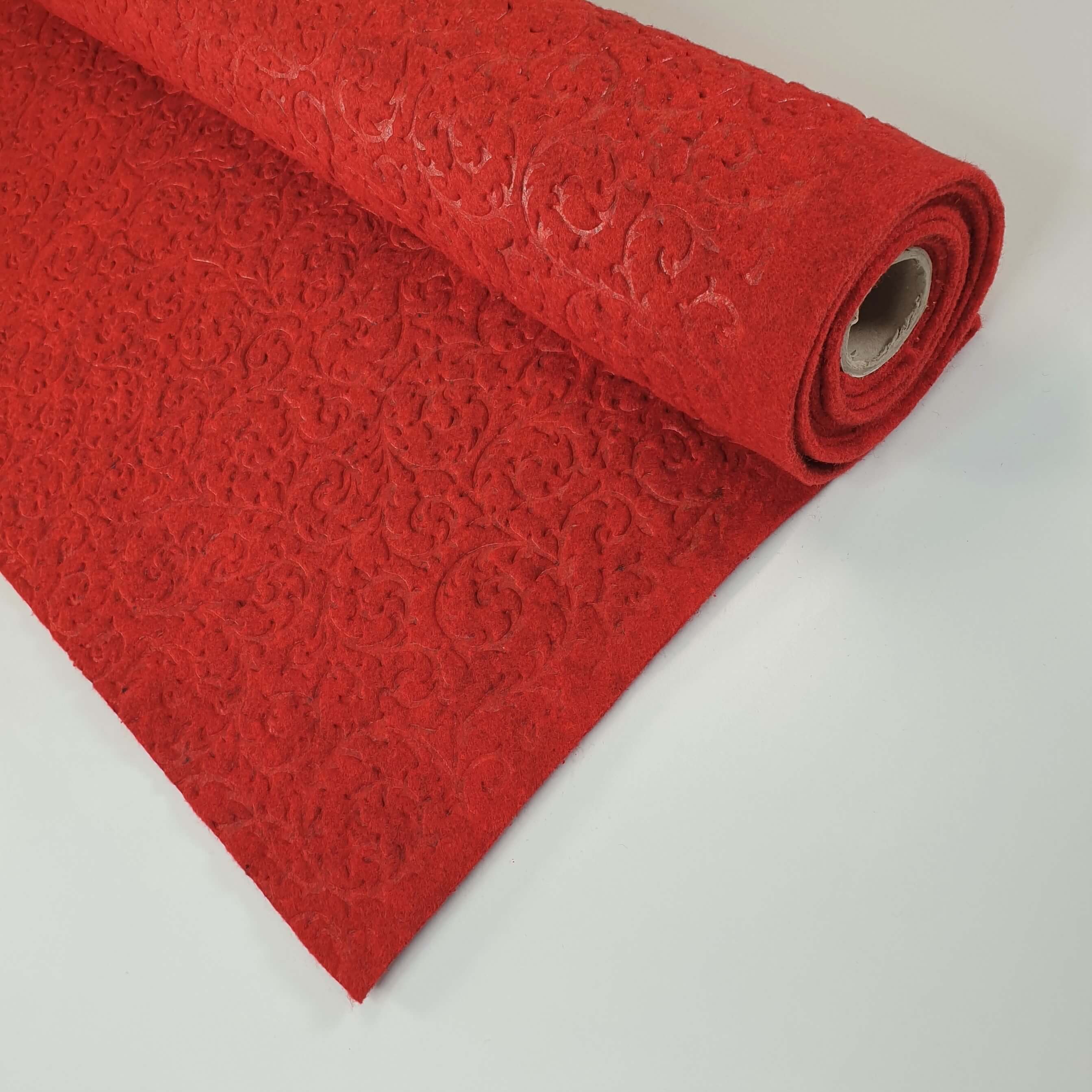 Feltro Broccato - Rosso - taglio minimo o multipli da 25 x 140 cm –  Capovilla Shop