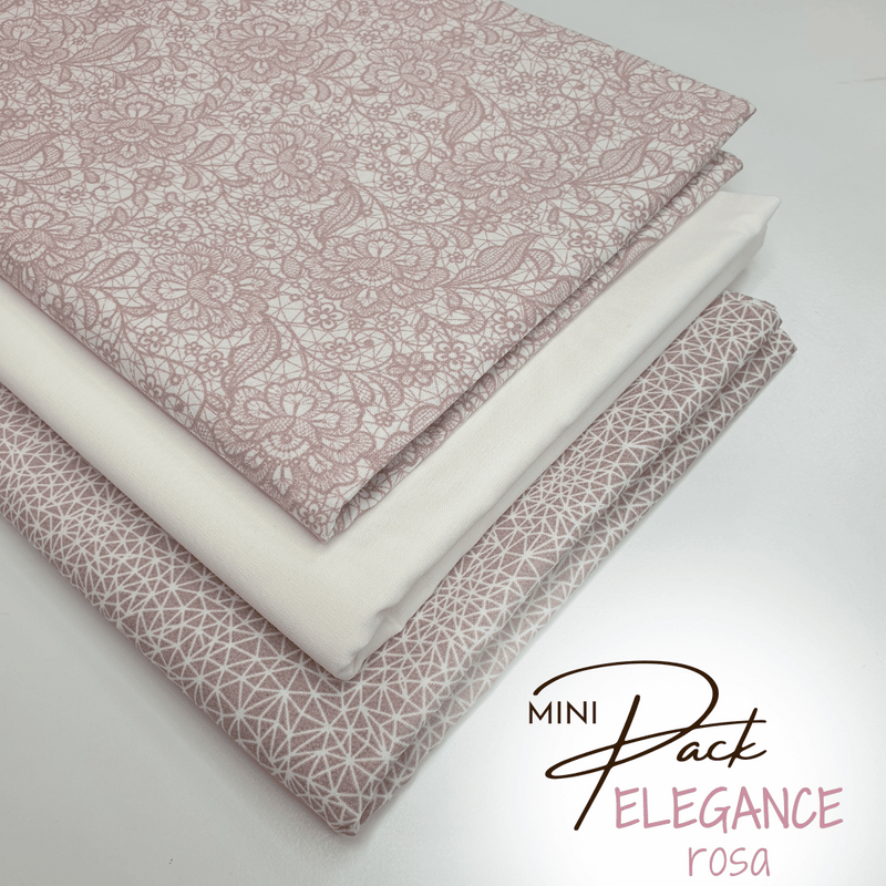 MINI PACK ELEGANCE ROSA - 3 pezzi 98 x 140 cm