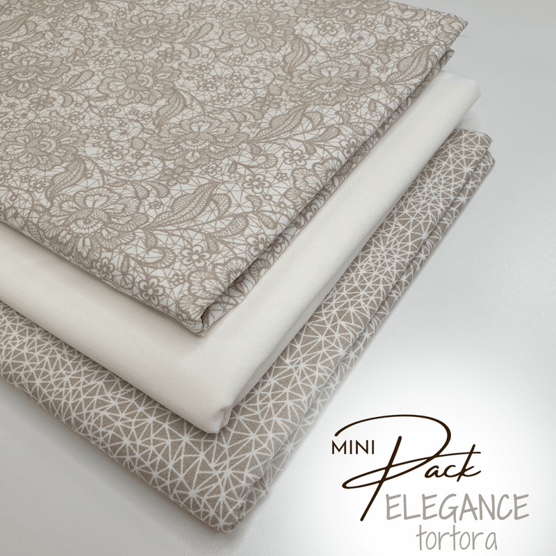 MINI PACK ELEGANCE TORTORA - 3 pezzi 98 x 140 cm