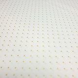 Coton de Noël - MINI POIS ARGENT SUR FOND BLANC - coupe minimum ou multiples de 25 x 140 cm