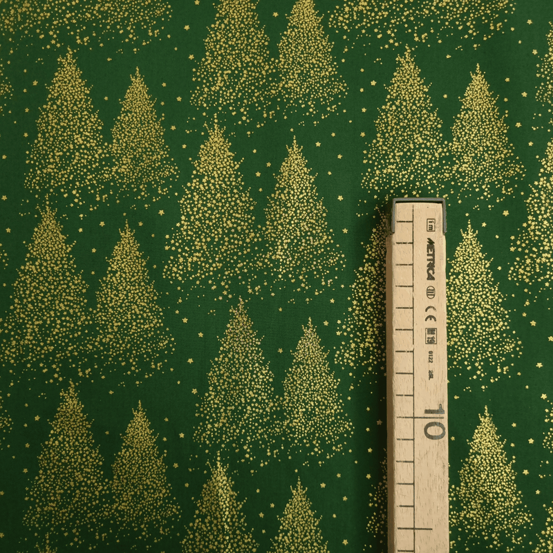 Cotone Natale H 140 cm - ABETI/VERDE