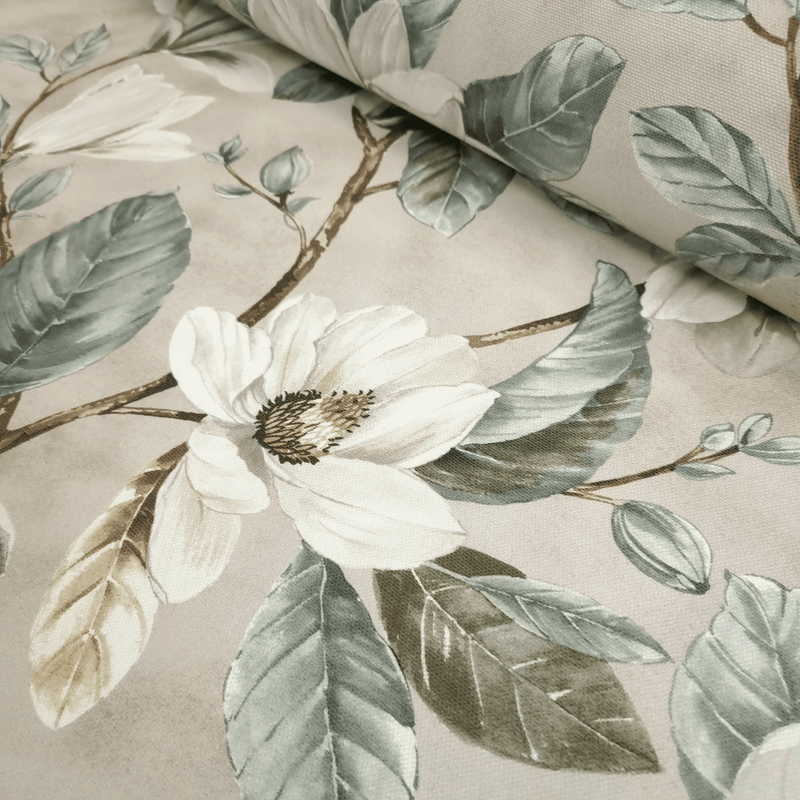 Tessuto no stiro H 160 cm - MAGNOLIE FONDO BEIGE