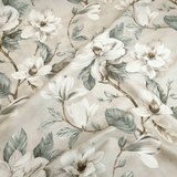 Tissu sans repassage MAGNOLIE BEIGE BASE - H 160 cm