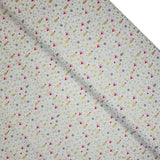 Coton de Noël - POINTS ÉTOILES SUR FOND VERT - coupe minimum ou multiples de 25 x 140 cm