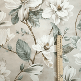 Tessuto no stiro H 160 cm - MAGNOLIE FONDO BEIGE