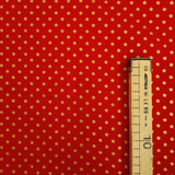 Cotone Natale H 140 cm - STELLE MEDIE ORO/ROSSO