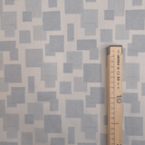 Tissu coton fil teint H 180 cm - CARREAUX MOUTARDE/VERT