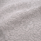 Feutre de Laine GRIS MELANGE avec DENTELLE LUREX - coupe minimum ou multiples de 25 x 135 cm