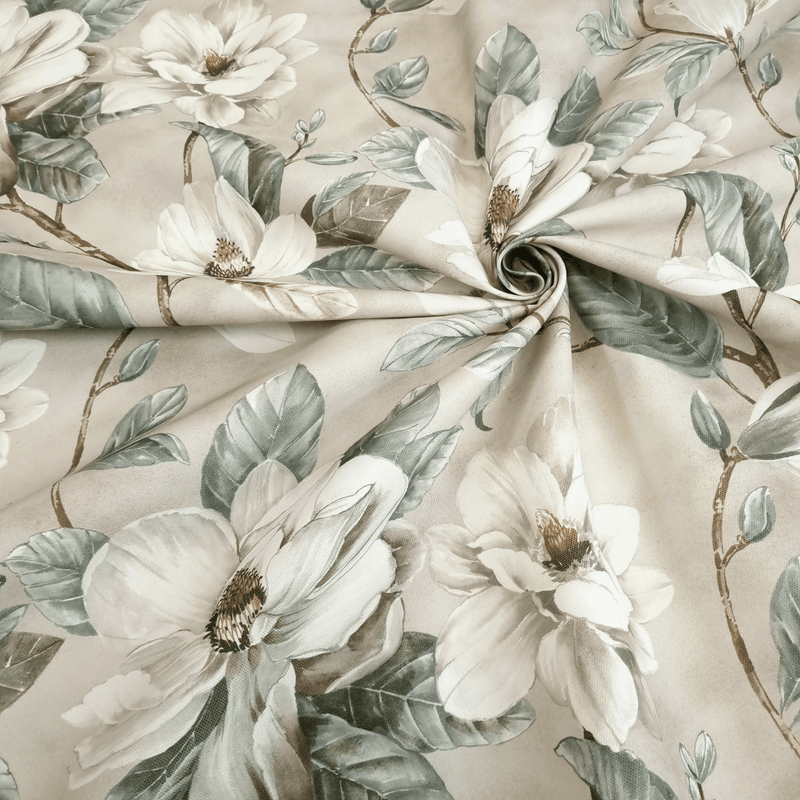 Tessuto no stiro H 160 cm - MAGNOLIE FONDO BEIGE