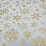 Cotone Natale H 140 cm - FIOCCHI DI NEVE E STELLE/BIANCO LATTE