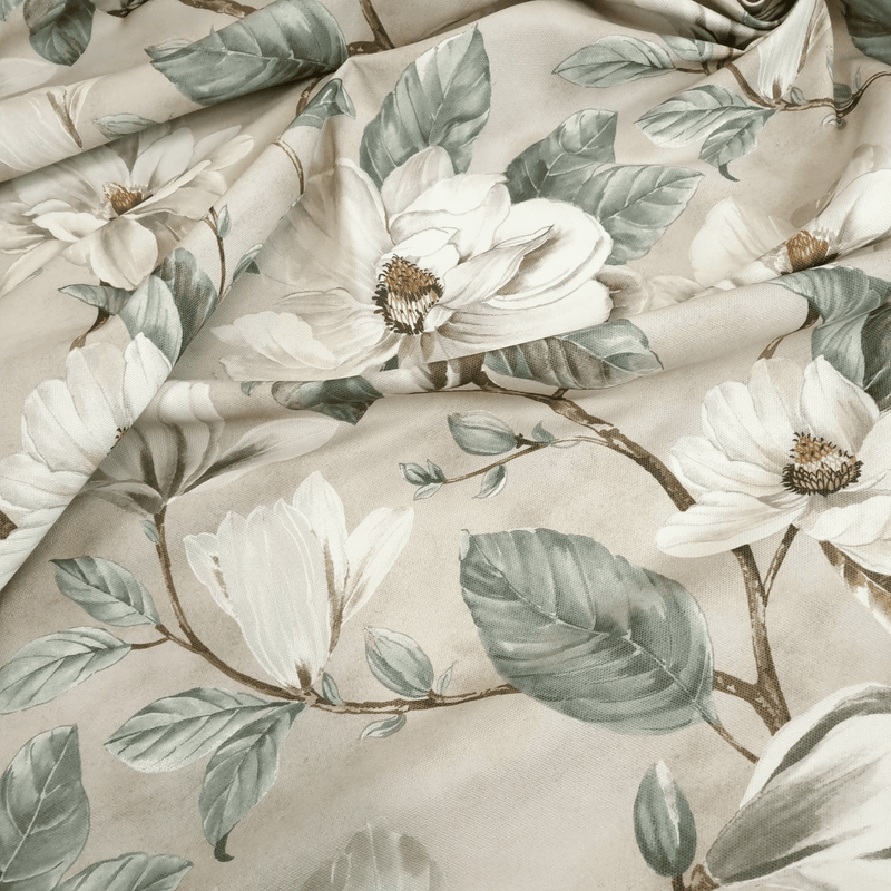 Tessuto no stiro H 160 cm - MAGNOLIE FONDO BEIGE