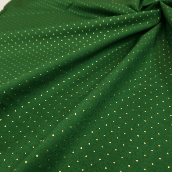 Cotone Natale H 140 cm - MINI POIS ORO/VERDE