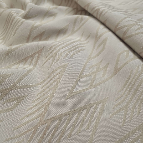 Jacquard-Möbelstoff H 280 cm – Beiger geometrischer Stil