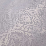 Jacquard-Möbelstoff H 280 cm - Hellgrauer Damast