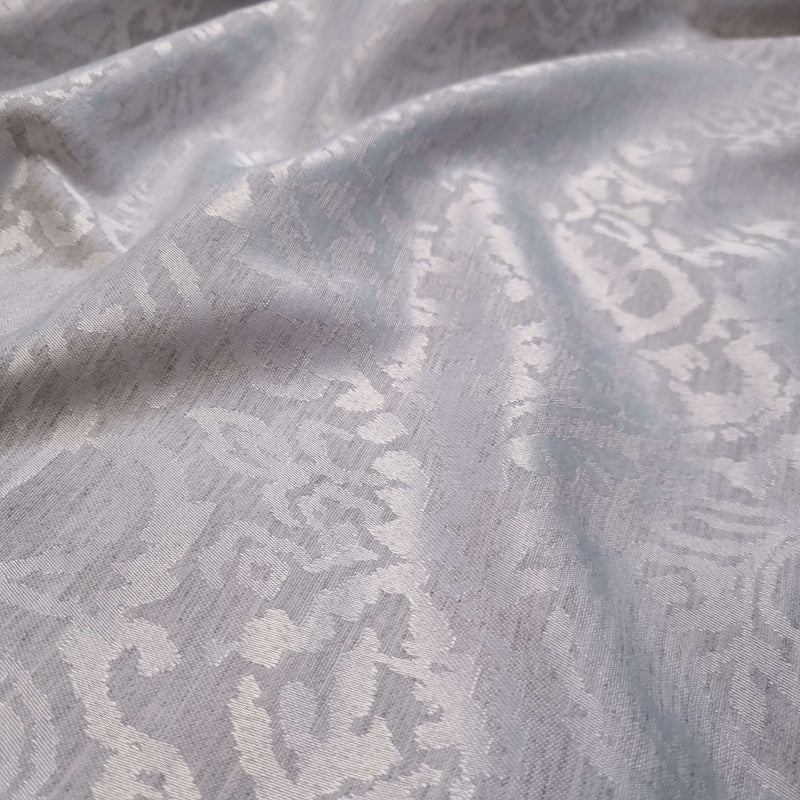 Tissu d'ameublement Jacquard H 280 cm - Damas gris clair