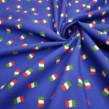 Tissu coton - DRAPEAU ITALIEN - coupe minimum ou multiples de 25 x 150 cm