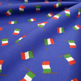 Baumwollstoff – ITALIENISCHE FLAGGE – Mindestzuschnitt oder Vielfaches von 25 x 150 cm