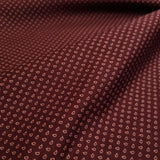 Tissu coton H 150 cm - Motif Bordeaux