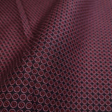 Tessuto Cotone H 150 cm - CERCHI BORDEAUX