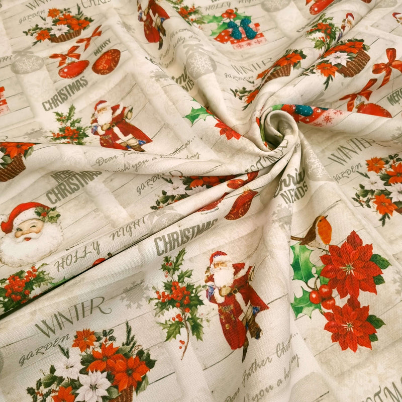 Tissu infroissable H 160 cm - MAGIC CHRISTMAS