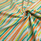 Tessuto Cotone H 150 cm - ZIG-ZAG MULTICOLOR