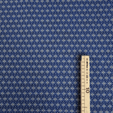 Tessuto Arredo Jacquard H 140 cm - STELLA ESAGONALE BLU