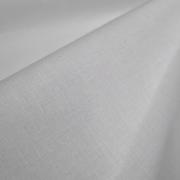 Tela di Cotone leggero H 160 cm - TINTA UNITA BIANCO