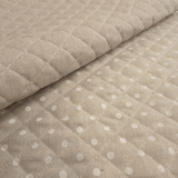 Matelassé en coton mélangé double face H 140 cm - PETIT CARRÉ BRUT