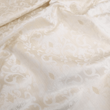 Jacquard-Möbelstoff H 280 cm – SALBEIGRÜNE BLÄTTER