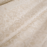 Jacquard-Möbelstoff H 280 cm – SALBEIGRÜNE BLÄTTER