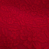 Wollfilz mit Spitze – ROT – Mindestmaß oder Vielfaches von 25 x 135 cm