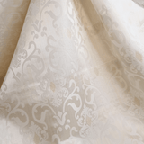 Jacquard-Möbelstoff H 280 cm – SALBEIGRÜNE BLÄTTER