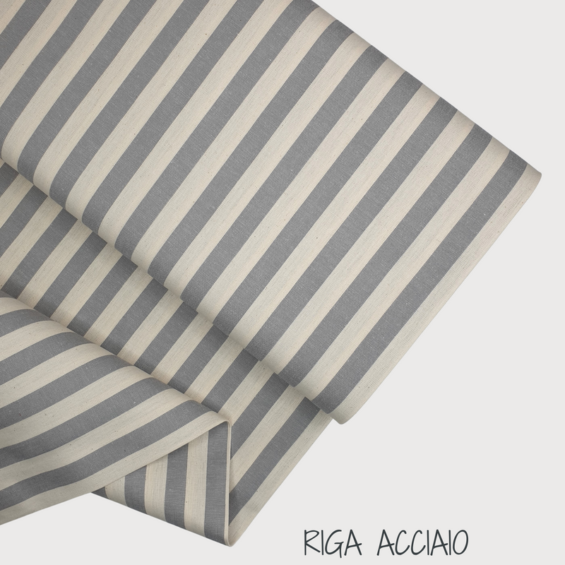 Collezione "Riga, quadretto e unito" H 180 cm - ACCIAIO