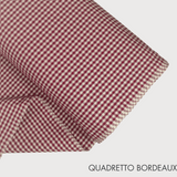 Collezione "Riga, quadretto e unito" H 180 cm - BORDEAUX