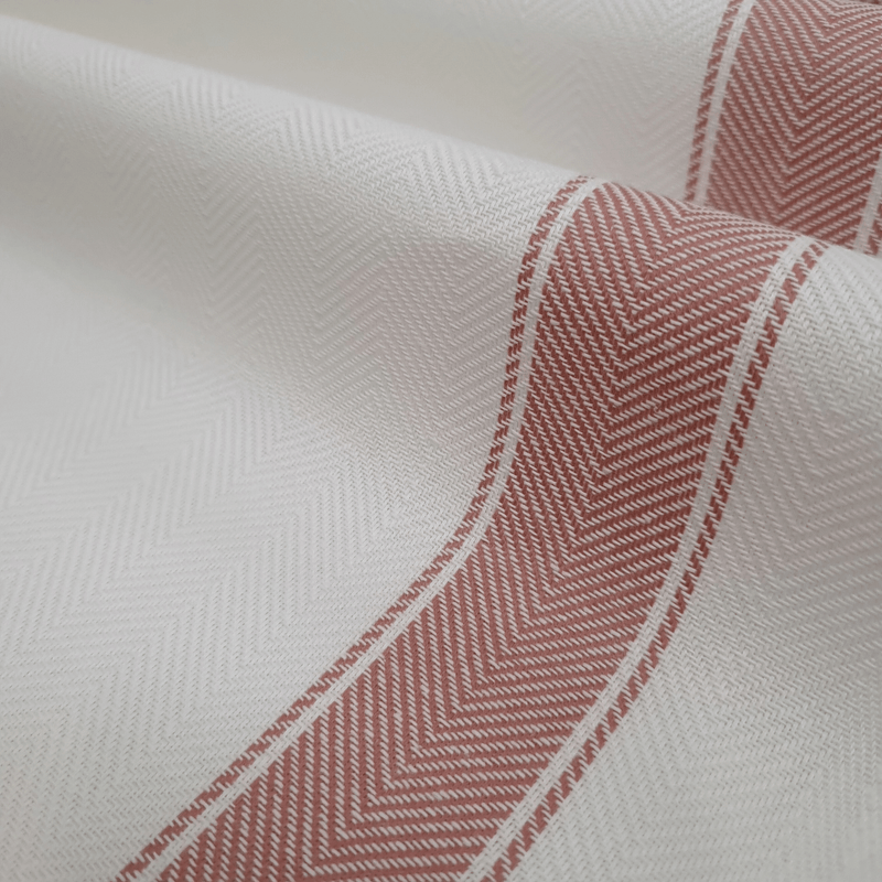 Tessuto per Asciugapiatti spinato H 60 cm - BIANCO RIGA ROSA ANTICO