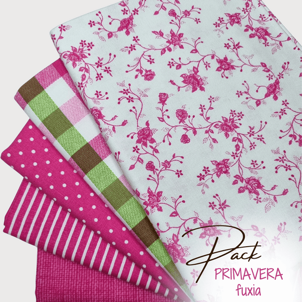 PACK PRIMAVERA FUXIA - 5 pezzi 95 x 100 cm