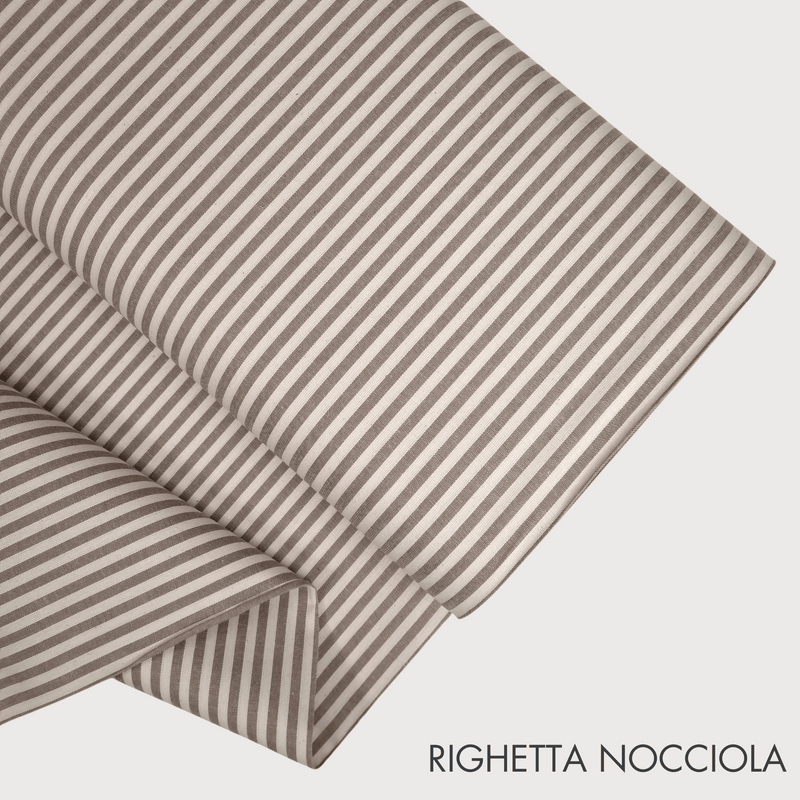 Collezione "Riga, quadretto e unito" H 180 cm - NOCCIOLA