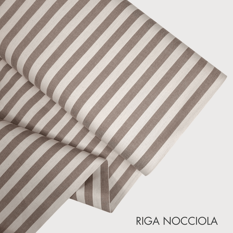 Collezione "Riga, quadretto e unito" H 180 cm - NOCCIOLA