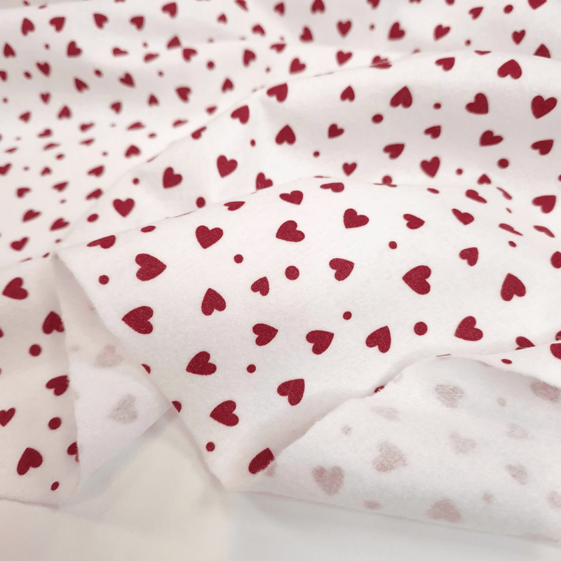 Pannolenci Stampato Little Love H 180 cm - BIANCO/CUORI BORDEAUX