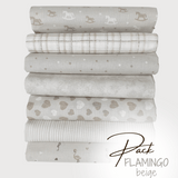 PACK FLAMINGO BEIGE - 7 pezzi 98 x 140 cm