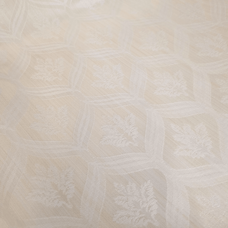 Jacquard-Möbelstoff H 280 cm – SALBEIGRÜNE BLÄTTER