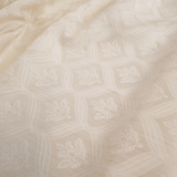 Jacquard-Möbelstoff H 280 cm – SALBEIGRÜNE BLÄTTER