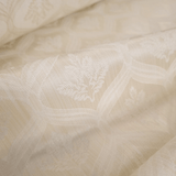 Jacquard-Möbelstoff H 280 cm – SALBEIGRÜNE BLÄTTER