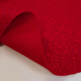 Wollfilz mit Spitze – ROT – Mindestmaß oder Vielfaches von 25 x 135 cm