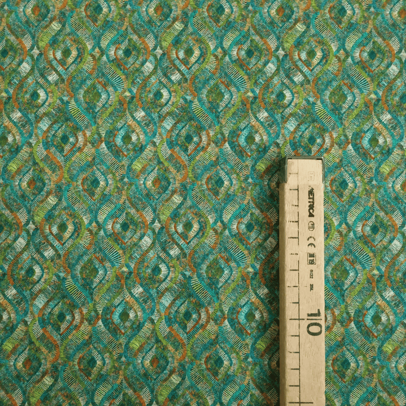 Cotone Americano H 115 cm - PIUME/VERDE