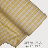 Collezione "Riga, quadretto e unito" H 180 cm - GIALLO SOLE