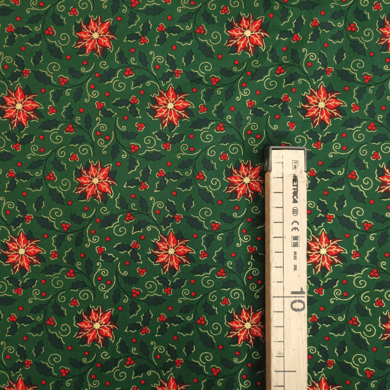 Cotone Natale H 140 cm - STELLE DI NATALE/VERDE