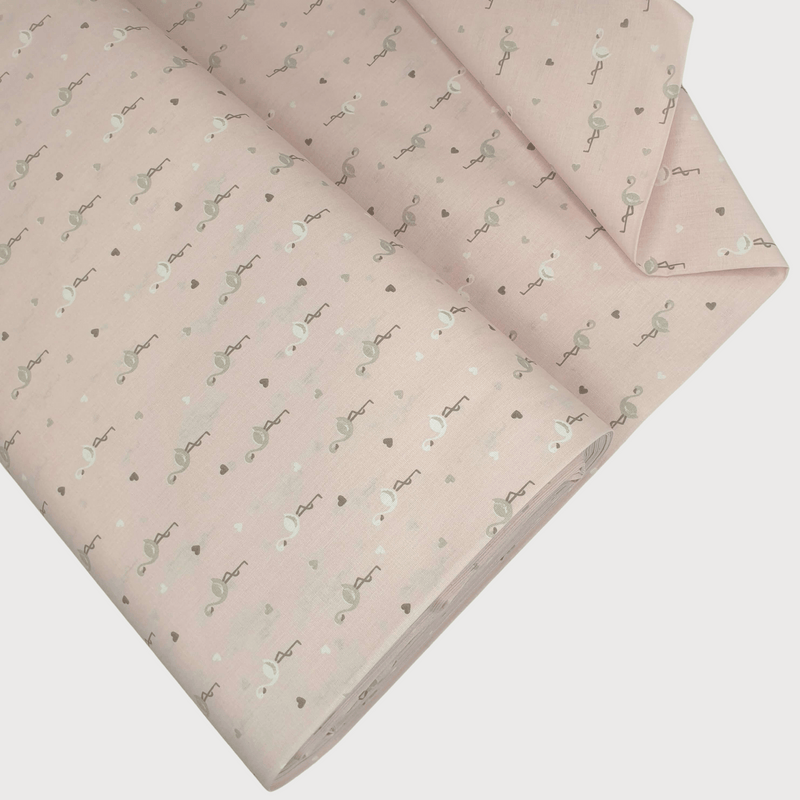 Percallino Coton "Collection Baby Flamingo" H 290 cm - ROSE