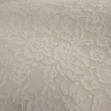 Feutre de Laine LAIT avec DENTELLE LUREX - coupe minimum ou multiples de 25 x 135 cm