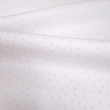 Piquet di Cotone H 150 cm - POIS ROSA FONDO BIANCO